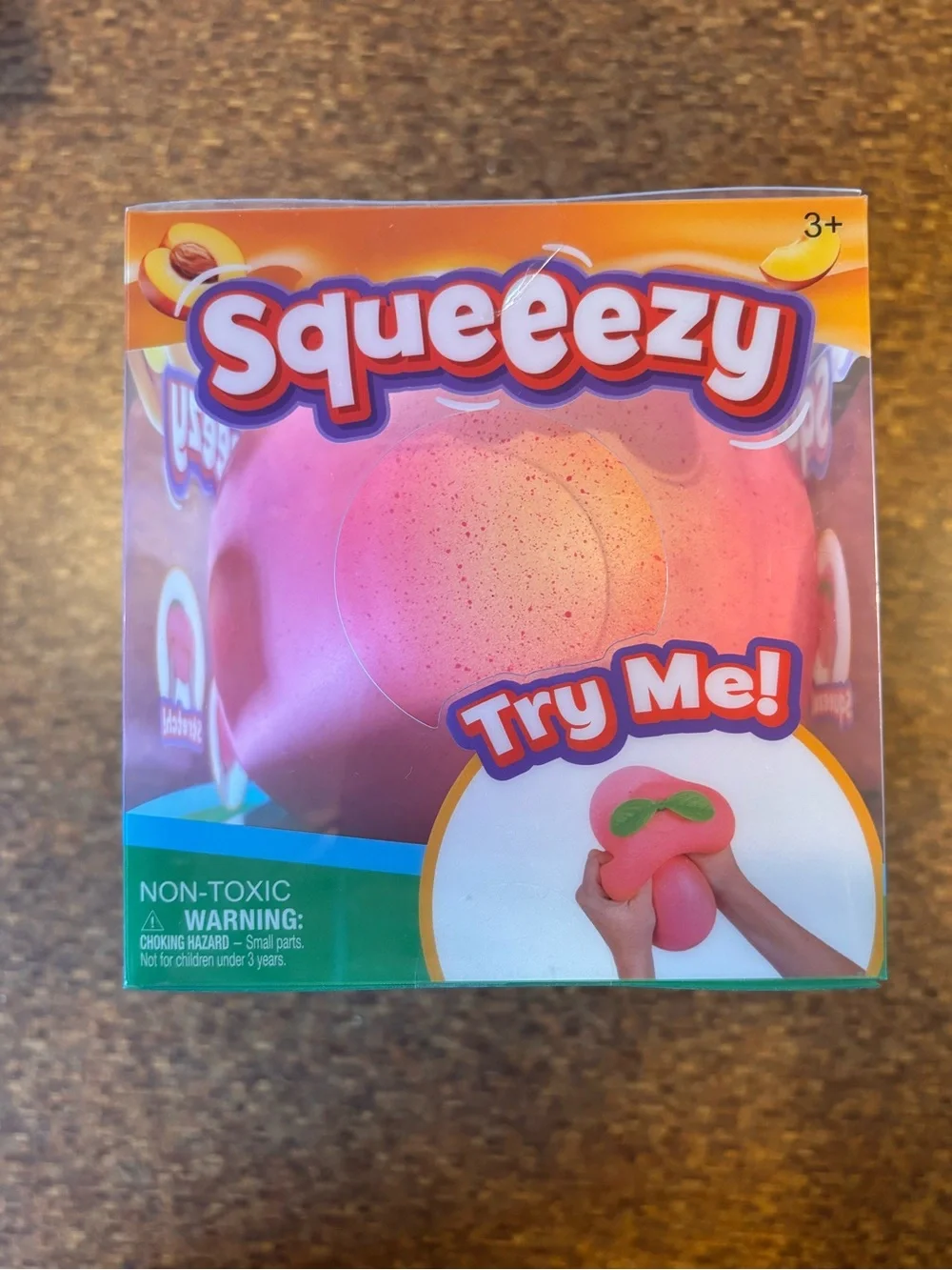 Squeeezy Peach Toy - Picture 1 of 4